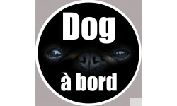 dog à bord - 10cm - Sticker/autocollant