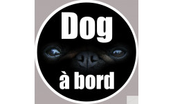 dog à bord - 5cm - Sticker/autocollant