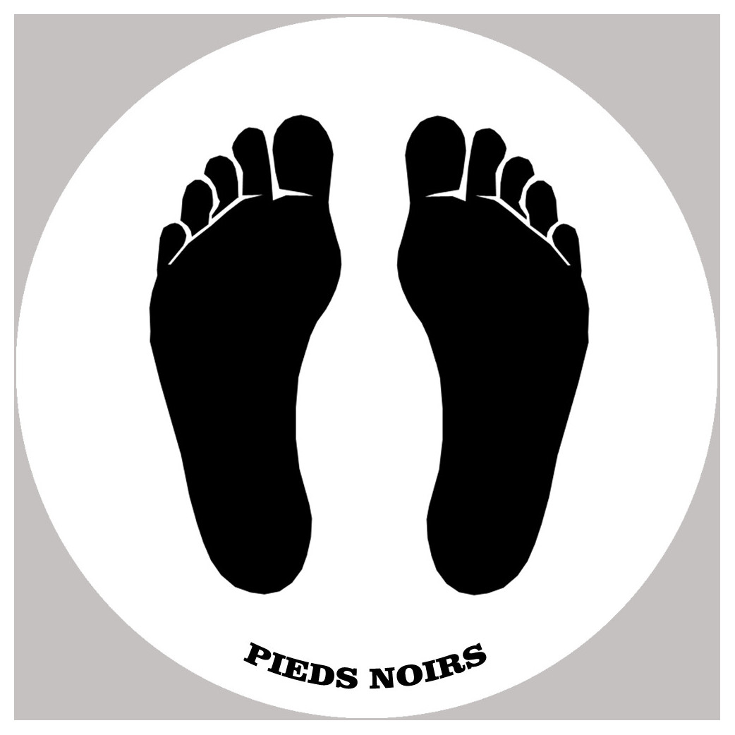 sticker / autocollant : Pieds noirs  - 20cm - Sticker/autocollant