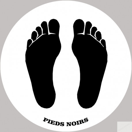 sticker / autocollant : Pieds noirs  - 20cm - Sticker/autocollant