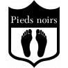 sticker / autocollant : blason Pieds noirs  - 20x15cm - Sticker/autocollant