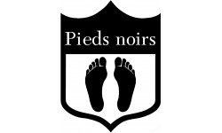 sticker / autocollant : blason Pieds noirs  - 15x11.2cm - Sticker/autocollant