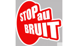 stop au bruit - 2 stickers de 5cm - Sticker/autocollant
