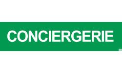 CONCIERGERIE VERT - 29x7cm - Sticker/autocollant