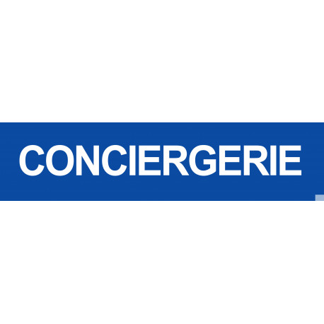 CONCIERGERIE BLEU - 29x7cm - Sticker/autocollant