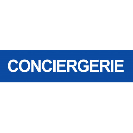 CONCIERGERIE BLEU - 29x7cm - Sticker/autocollant
