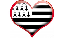 coeur breton - 5x5.5cm - Sticker/autocollant