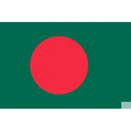 Drapeau Bangladesh - 15x10 cm - Sticker/autocollant