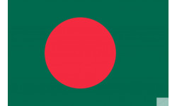 Drapeau Bangladesh - 5x3.3cm - Sticker/autocollant