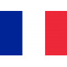 Drapeau France - 19.5x13cm - Sticker/autocollant