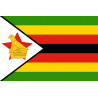 Drapeau Zimbabwe - 19.5x13cm - Sticker/autocollant