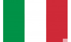 Drapeau Italie - 19.5x13cm - Sticker/autocollant