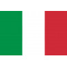 Drapeau Italie - 19.5x13cm - Sticker/autocollant