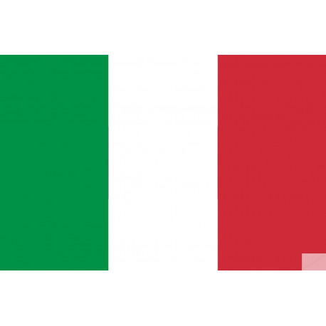 Drapeau Italie - 15x10cm - Sticker/autocollant