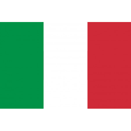 Drapeau Italie - 15x10cm - Sticker/autocollant