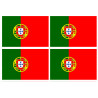 Drapeau Portugal (4 fois 9.5x6.3 cm) - Sticker/autocollant