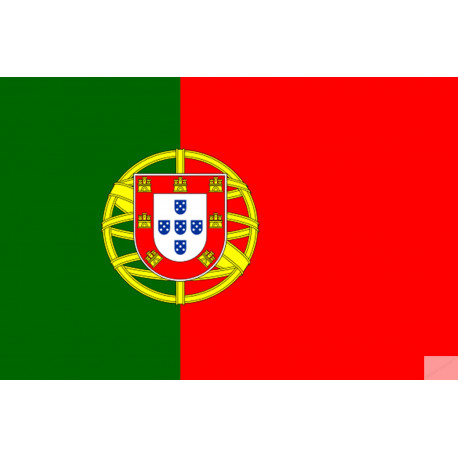 Drapeau Portugal - 19,5x13cm - Sticker/autocollant