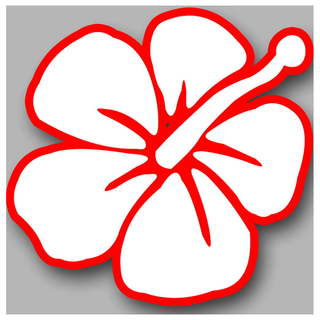 Repère fleur 1 - 20cm - Sticker/autocollant