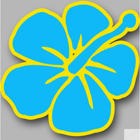 Repère fleur 4 - 10cm - Sticker/autocollant