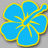 Repère fleur 4 - 10cm - Sticker/autocollant