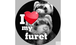 furet - 20cm - Sticker/autocollant