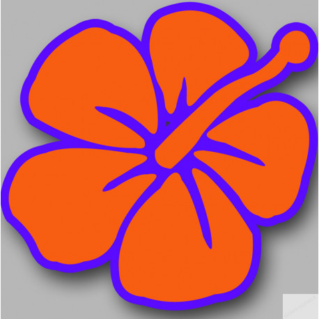 Repère fleur 5 - 10cm - Sticker/autocollant