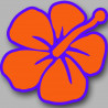 Repère fleur 5 - 10cm - Sticker/autocollant