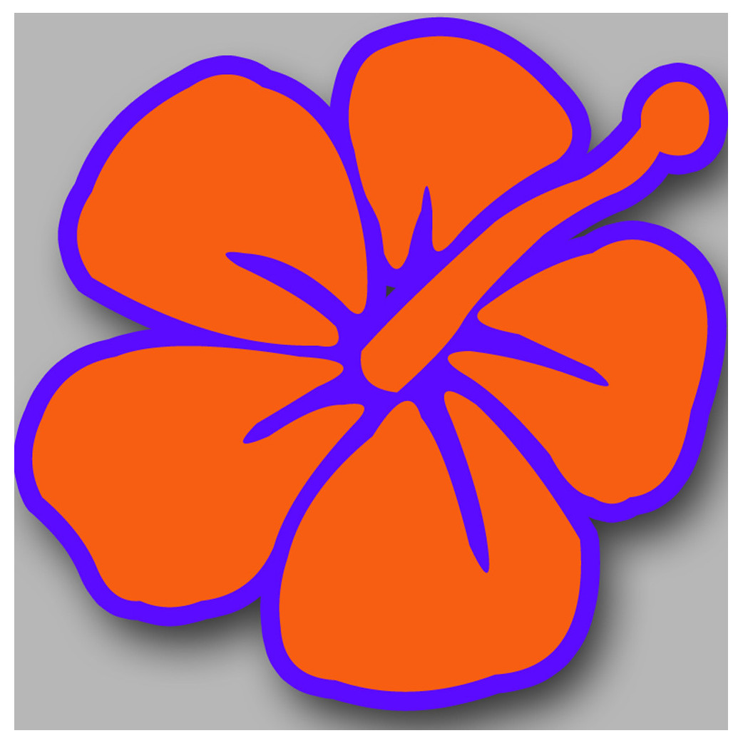 Repère fleur 5 - 20cm - Sticker/autocollant