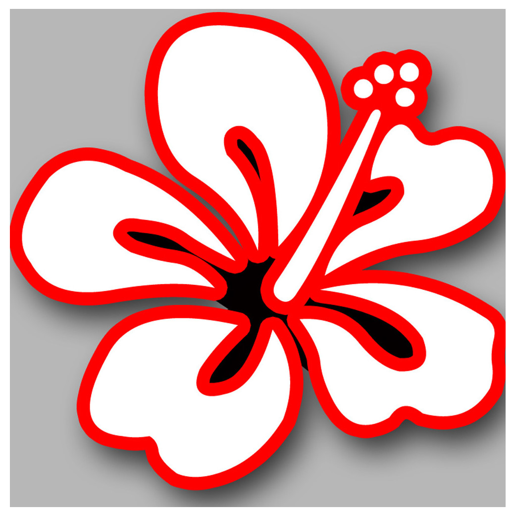 Repère fleur 6 - 15cm - Sticker/autocollant