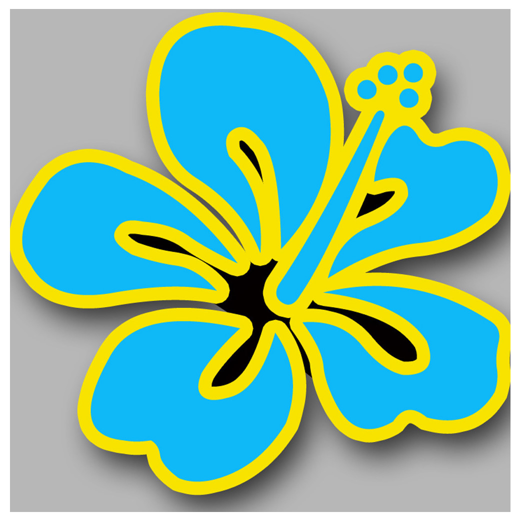 Repère fleur 9 - 20cm - Sticker/autocollant