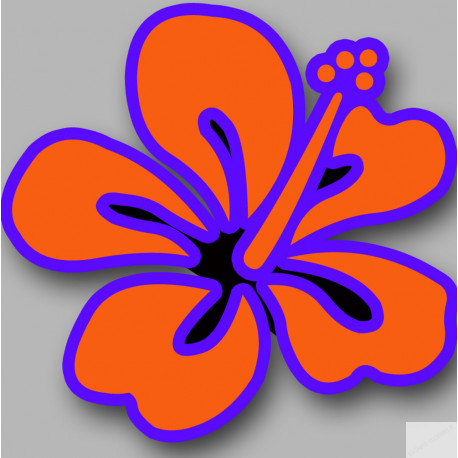 Repère fleur 10 - 10cm - Sticker/autocollant