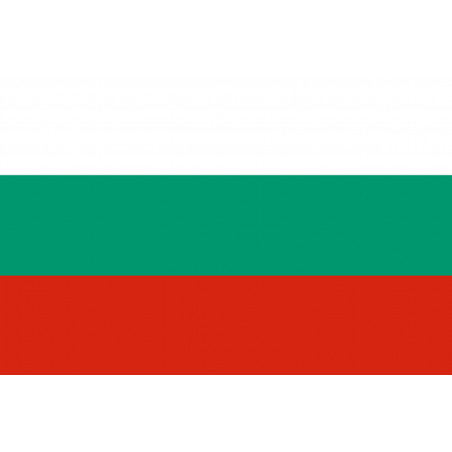 Drapeau Bulgarie - 19,5x13 cm - Sticker/autocollant