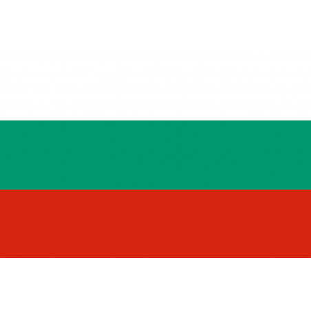 Drapeau Bulgarie - 19,5x13 cm - Sticker/autocollant