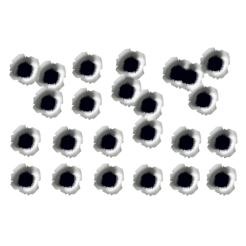 Impact de balles - Kit format 15x10cm - Sticker/autocollant