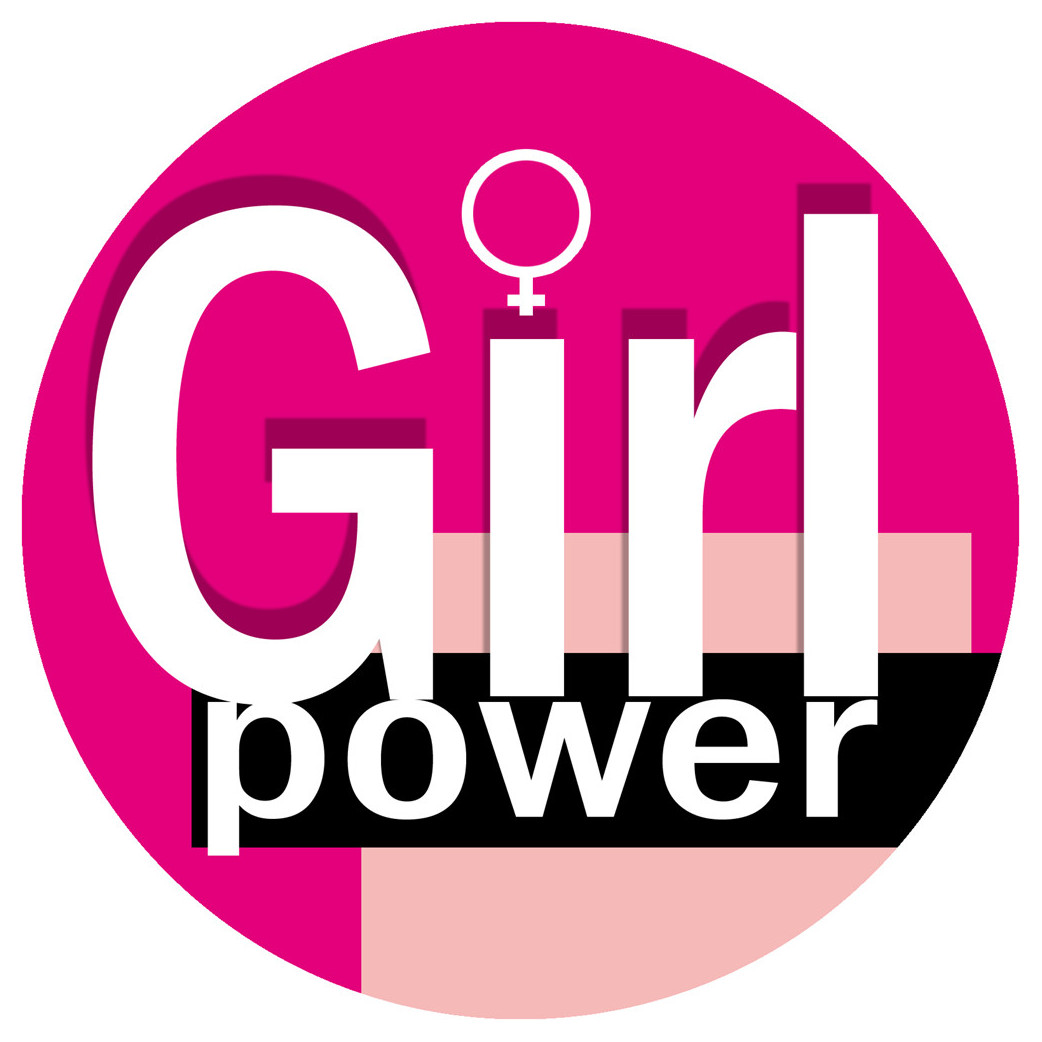 Girl Power - 20cm - Sticker/autocollant