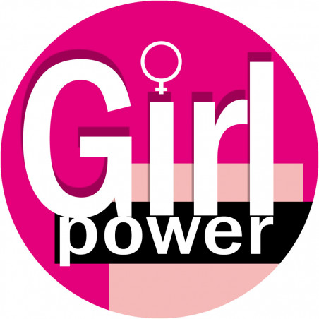 Girl Power - 15cm - Sticker/autocollant