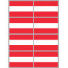 Drapeau Autriche - 8 stickers - 9.5 x 6.3 cm - Sticker/autocollant