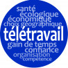 télétravail (20cm) - Sticker/autocollant