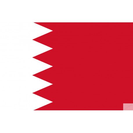 Drapeau Bahrain - 19.5x13 cm - Sticker/autocollant