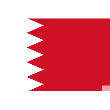 Drapeau Bahrain - 15x10 cm - Sticker/autocollant