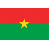 Drapeau Burkina Faso - 19.5x13 cm - Sticker/autocollant