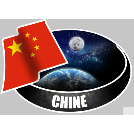 la Chine - 10x14cm - Sticker/autocollant