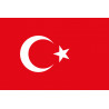 Drapeau Turquie - 19.5 x 13 cm - Sticker/autocollant