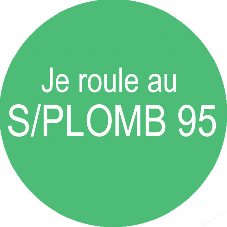 SANS PLOMB 95 - 5cm - Sticker/autocollant