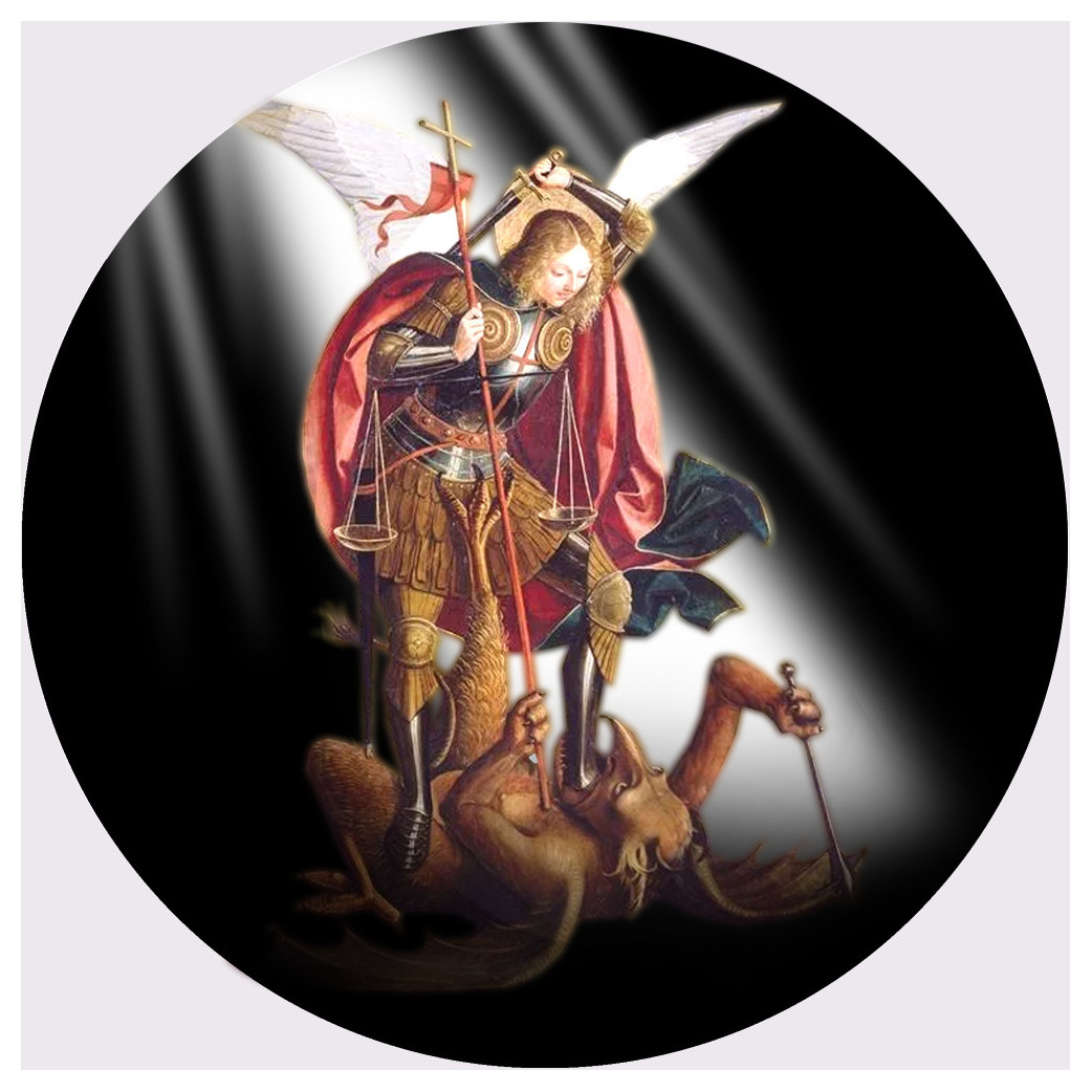 Archange Mickael Saint Michel - 10cm - Sticker/autocollant