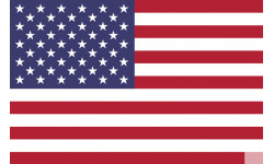 drapeau drapeau US officiel classique - 20x13cm - Sticker/autocollant