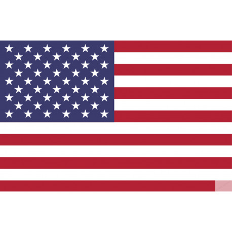 drapeau drapeau US officiel classique - 15x9.7cm - Sticker/autocollant