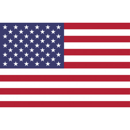 drapeau drapeau US officiel classique - 15x9.7cm - Sticker/autocollant