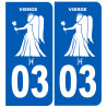 Drapeau Arménie - 4 stickers - 9.5 x 6.3 cm - Sticker/autocollant