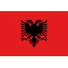 Drapeau Albanie - 19.5x13 cm - Sticker/autocollant